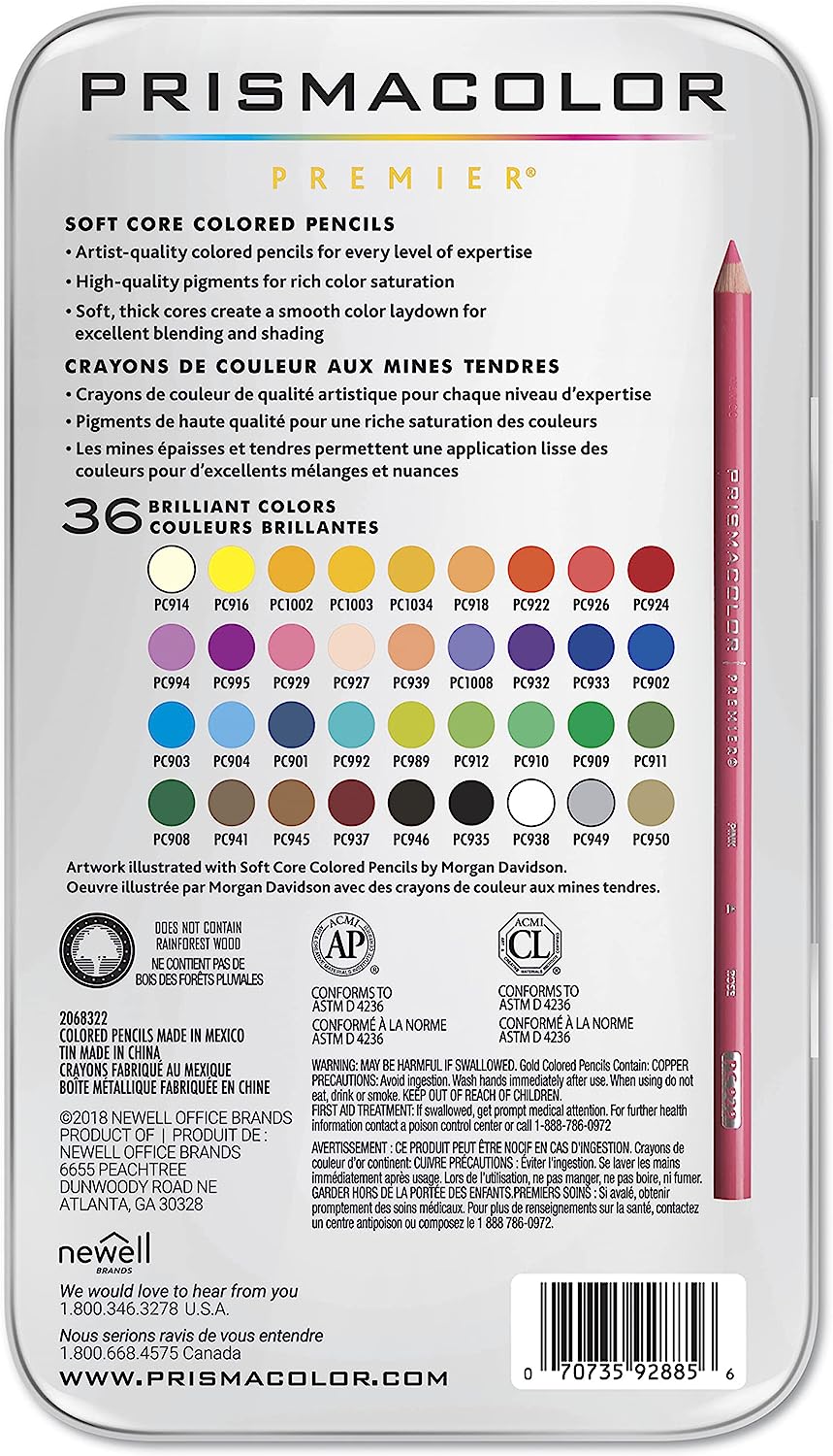 Prismacolor Premier Colored Pencils, Soft Core, 36 Pack - Image 6